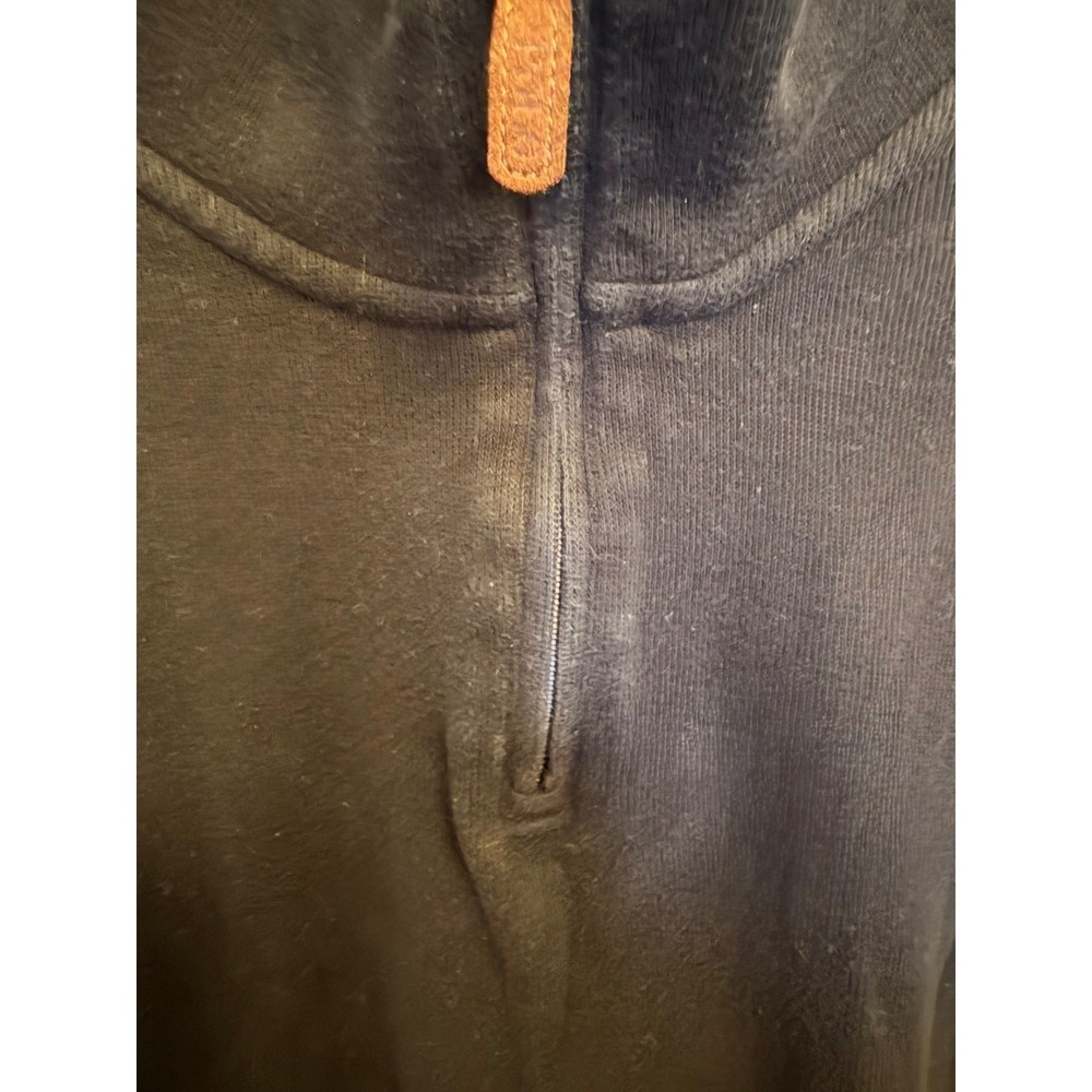 Polo Ralph Lauren Estate Rib Mens XL Black Quarter Zip Pullover Sweater - Picture 6 of 11